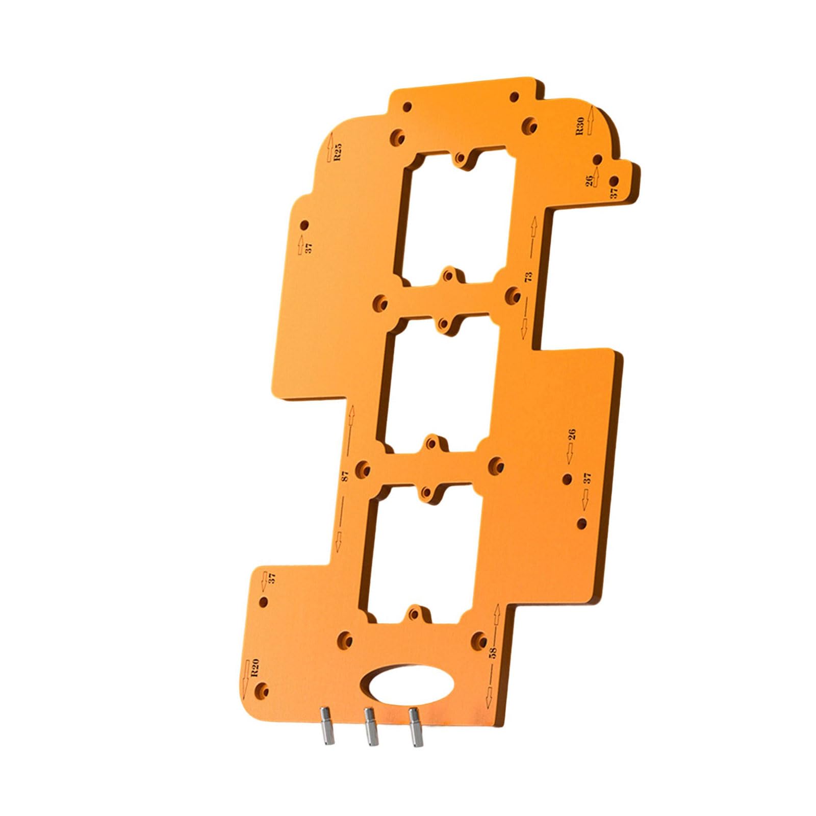 Tertioi Oh! Heavy Duty Switch Opening Template Router Corner Jig Multi-Purpose Design Portable Accessory For Woodworking High Hardness Template