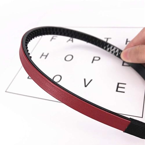 Miniatura 4 de Diadema de cuero delgada con lazos para el cabello, cierre de lazo para el cabello, bandas para el cabello con purpurina para mujeres y niñas