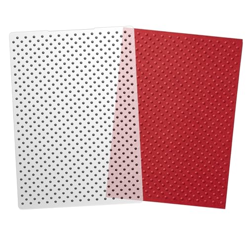 Dots Plastic Embossing Folders Embossing Folder Template Dot Background Embossing-Folders Clear Plastic Embossing-Folder Template for Card Making Scrapbooking Paper Craft Photo Album Decorations