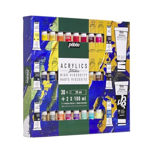 Pintura acrílica PEBEO Studio para evitar grietas en tus cuadros con relieve y texturas 6
