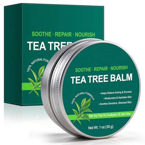 Natural Tea Tree Balm 30g Multi-Purpose Skin Care for Cold Sores Fungal Conditions Acne and Insect Bites
