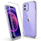 【iPhone 12 Hülle Durchsichtig Glitzer】Die transparenten Materialien zeigen die natürliche Schönheit Ihres iPhone 12 / iPhone 12 Pro, das reflektierende Glitzer-Design macht Ihr iPhone 12 / iPhone 12 Pro auffälliger