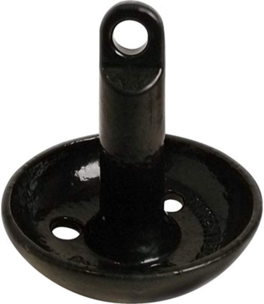 SeaSense Mushroom Boat Anchor - Ideal for Skiffs, Canoes, Kayaks & More, Great for Sandy, Muddy or Weedy Bottoms - Cast Iron w/ Black Vinyl Coating, 10 lbs, For Boats Up to 15’