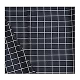 KUNDAN SULZ GWALIOR Men's and Women's Cotton Unstitched Blazer Fabric (Black and White, 2.00 m)