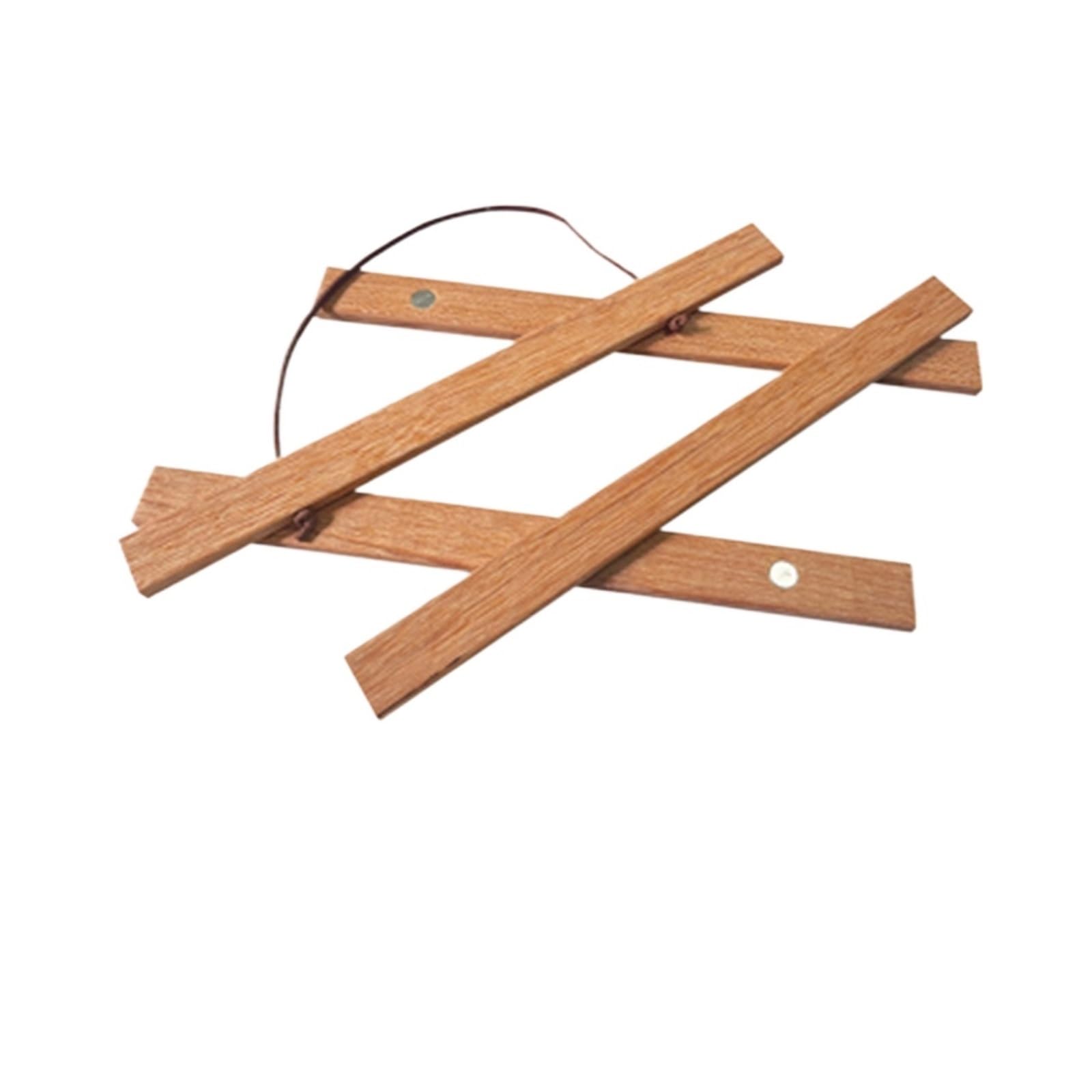 4pcs / 1 Set Photo Frame Wood Black Hanging Scrolls Wall Art Family Canvas Painting Posters Hanger For Posters Photos(Brown)