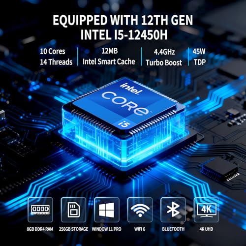 Image of OPS Computer Slot-in PC Module, OPS Port Mini PC for Smart Board, Windows 11 Pro, 8GB RAM+ 256GB Storage, Intel Core i5, 4K UHD HDMI+DP Dual Output, Open Pluggable Specification PC