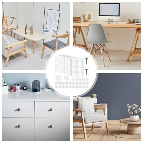 680stk Abdeckkappen für Schrauben & Schraubenloch Aufkleber, 1,2cm 1,5cm 2,1cm Weiße Schraubenabdeckungsaufkleber für Möbel Selbstschneidende Schraubenabdeckungen für Holzschrauben Möbel