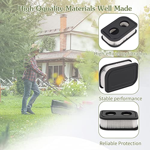 Jicheku 593260 Air Filter 798452 334404 For 4247 5432 5432K 09P00 09P702 550E 500Ex 550Ex 625 575Ex Troy-Bilt Tb110, 247372370 Craftsman Lawn Mower Air Filter Series Engine (5 Pcs) #TOP6