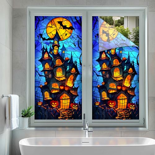 Vinilo decorativo para ventana Halloween 17.7 x 39.3 pulgadas miniatura 5