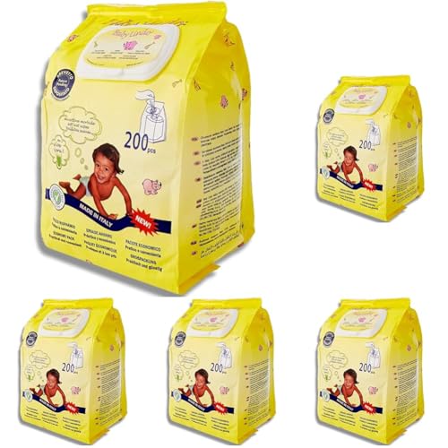 Baby Bites Lindo Pop-Up Toallitas infantiles - 200 Toallitas (Paquete de 5)