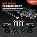LOBIUTIYA 55398938AC Front Sway Bar with K80894 PU End Links Kit, Barra Estabilizadora Delantera Kit Fits for 2009-2010 Dodge Ram 1500, 2011-2018 Ram 1500, 2019-2022 Ram Classic 1500 4WD Only-Black