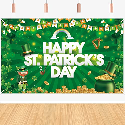Toile de fond Happy St Patrick Day grand format pour cacher un mur et décorer