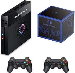 WUGU X5S Mini Retro Arcade Video Game Console Built-in 25000 Games, 128GB, Retro TV Game Box Console with 2.4G Wireless Control Gamepads, Plug & Play Retro Gaming Console for Kid Adult