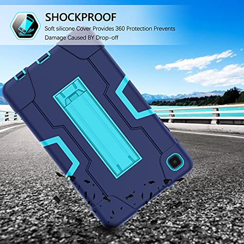 Guagua Compatible With Samsung Galaxy Tab A7 Lite Case 8.7" 2021 Sm-T225 T220 Kickstand Heavy Duty Cover 3 In 1 Rugged Shockproof Protective Anti-Scratch Tablet Case For Samsung Tab A7 Lite Blue #TOP4