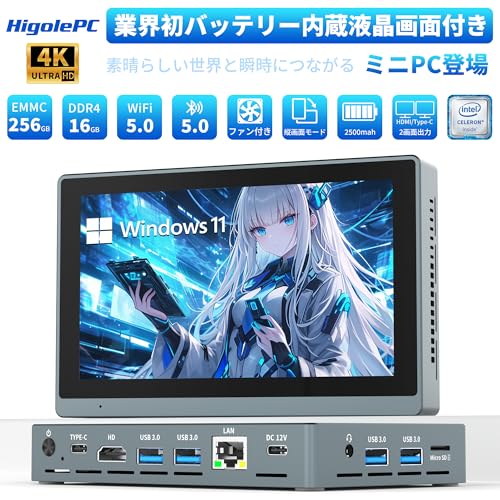 HigolePC - Gole2 Pro N5095 16GB 256GB Battery の評価 | SHOPSTAFF