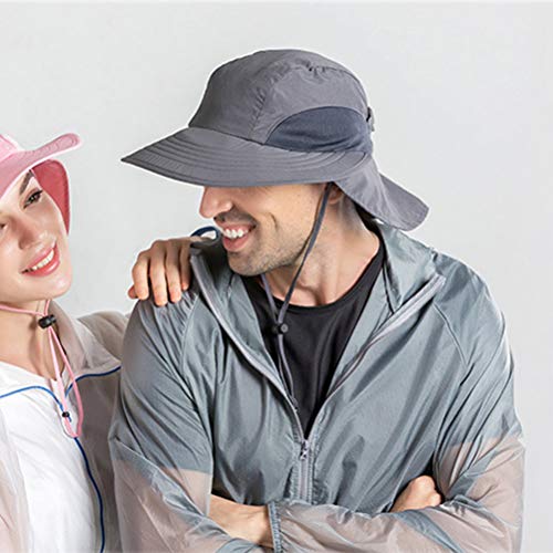 Chapéu de sol LIOOBO com proteção UV Chapéu de pescaria ajustável para caminhadas, acampamento, pesc