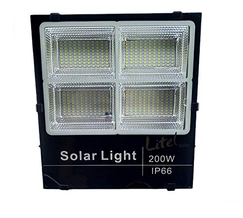 Refletor de Led 100W Com Placa Solar a Prova D'água e Controle Remoto