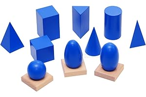 Elite Montessori Geometric Solids with Stands: Enriching Preschool Learning