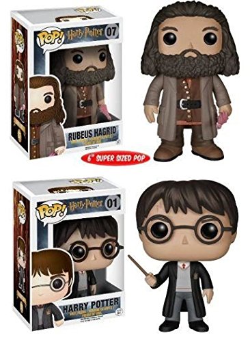 Funko POP! Harry Potter: Harry Potter + Rubeus Hagrid - Vinyl Figure Set NEW