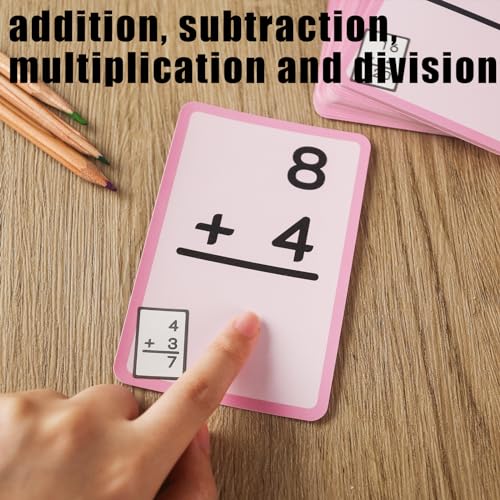 Koogel 144PCS Math Flash Cards, Addition Subtraction Division ...