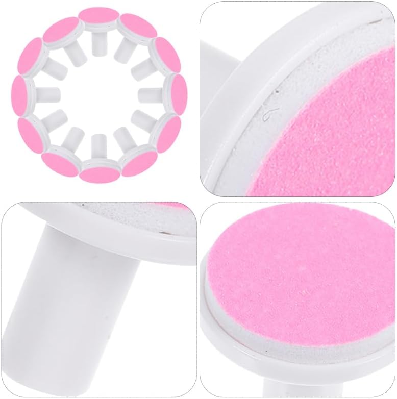 Miniatura 7 de Didiseaon Almohadillas de lima de uñas para bebé, 12 almohadillas de repuesto para recortadora de uñas, cabezales de molienda eléctrica, disco