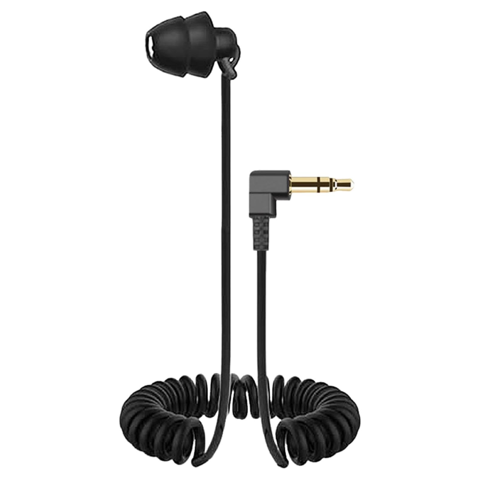 Generisch Einseitiger 3,5-mm-Kopfhörer, Kopfhörer-Ohrhörer mit Kabel | Federkopfhörer mit Kabel - 3,5-mm-Stecker-Stereo-Ohrhörer, kabelgebundenes Headset, Sport-Ohrhörer zum Fahren, Laufen, Arbeiten