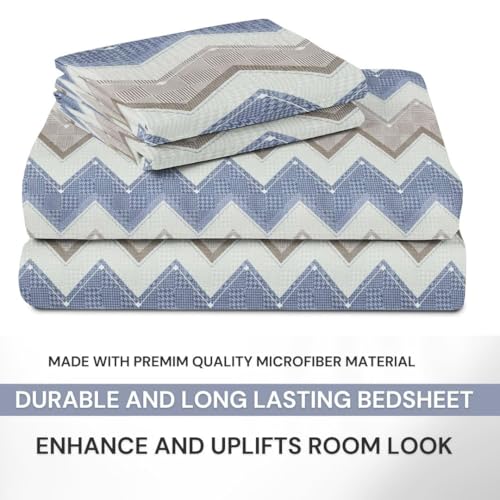 Image of HOMEKART 3D Printed 144 Tc Microfiber Double Bedsheet with 2 King Size Pillow Covers Breathable | Wrinklfree | Summer | Topsheet (Grey & White Cricle Print, 90 x 90 Inches)