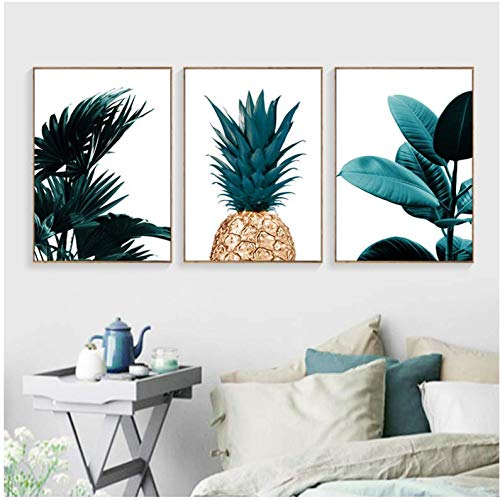 Toile art print de paysage tropical pour créer une ambiance salon moderne 50x70cm sans cadre