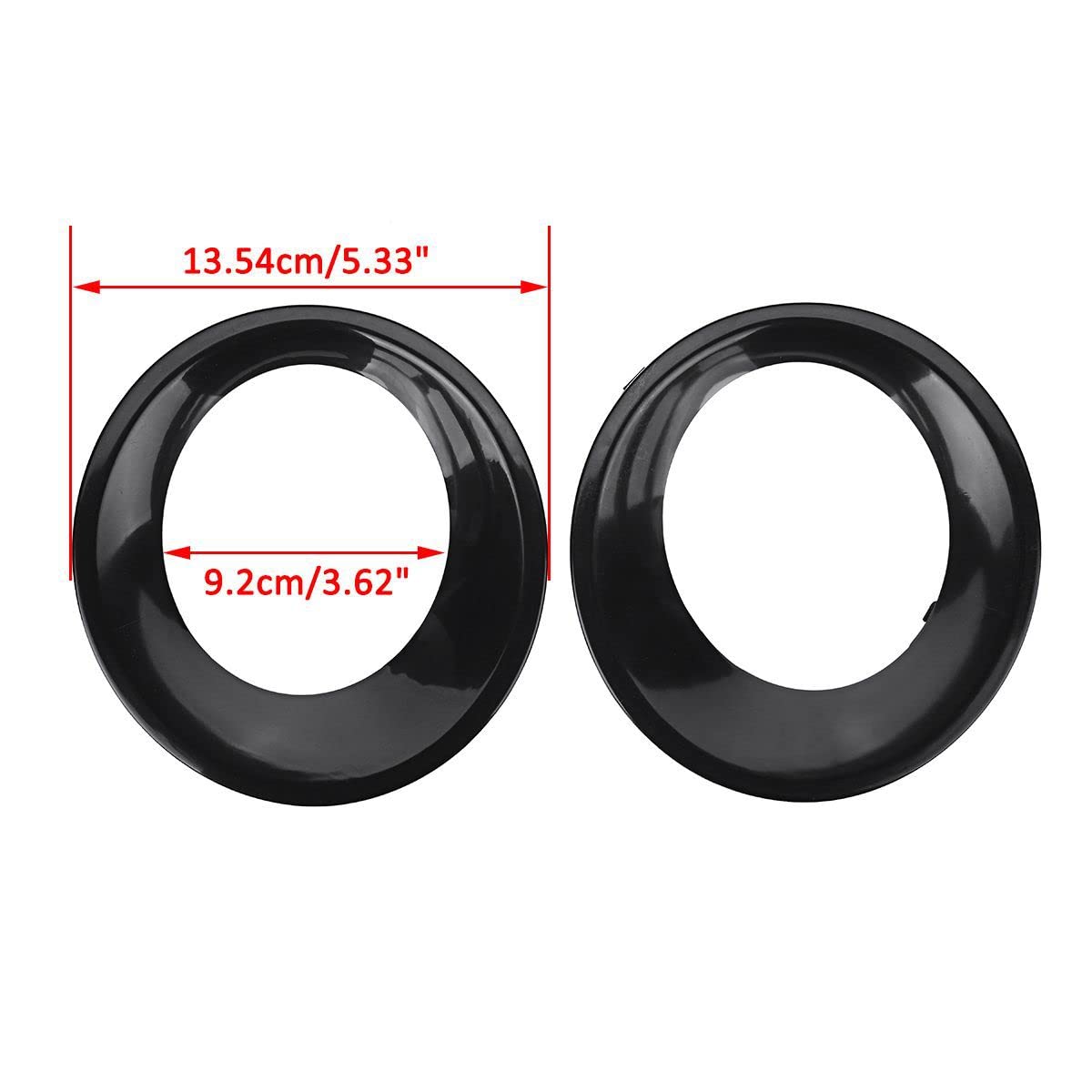 pour BMW X3 E83 LCI 2007-2010 Paire Avant antibrouillard Lampe Lunettes Couverture Garniture Grill 51113423790 51113423789