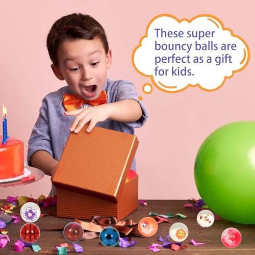 Image of Small Bouncy Balls for Kids Prize box Toys for Kids 3-5 4-8, Mini Party Favors for Kid Classroom Treasure Box Prize, Rubber Balls Easter Goodie Bag Stuffer Pinata Stuffers Kid Party Bag Fillers 27pcs