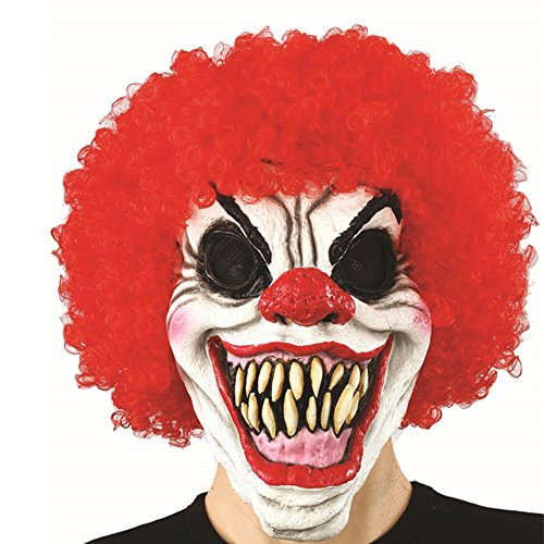 Halloween Mask Music LED Mask Sound Reactive Light Up Mask for Party and Any Festival (red)