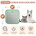Stainless Steel Large Lick Mat: Dog Lick Mats for Large Dogs, Cat Licking Pads for Crate Boredom & Anxiety Reduce, Slow Feeding, Cat Slow Feeder Mat with a Spatula, Scrubbing Brush, Green