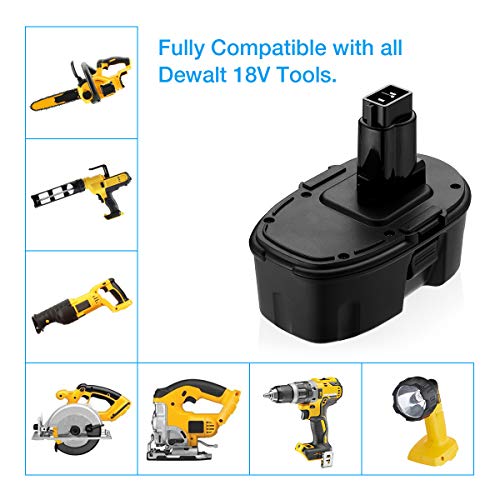 Powerextra 3.7Ah 18V DC9096 DC9098 Replacement Battery Compatible with Dewalt 18 Volt XPR Battery DC9099 DW9095 DW9096 DW9098 DE9038 Cordless Power Tools