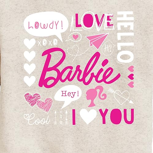 Barbie - Valentine's Collage - Toddler And Youth Crewneck Fleece Sweatshirt3