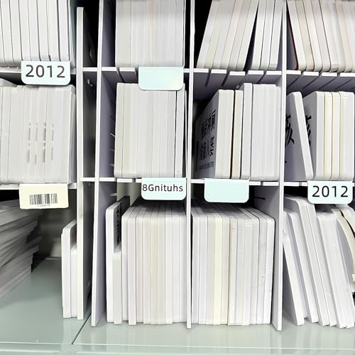 20 Stück Mini-Regalteiler für Bibliotheksbücher, flexible Etikettenmarker mit Aufklebern,für Lehrerbedarf, beschreibbare und wiederverwendbare Kunststoff-Regalteiler zum Sortieren nach Büchern