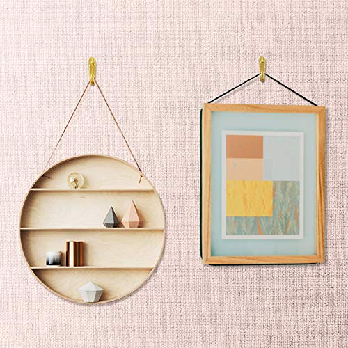 Image of Hotop 30 Pcs Push Pins Picture Hooks 20 Lbs Thumbtacks for Wall Hanger Picture Hanging Nails for Wall Decorative Thumb Tacks for Fabric Drywall Bulletin Cork Board Office Home(Gold)