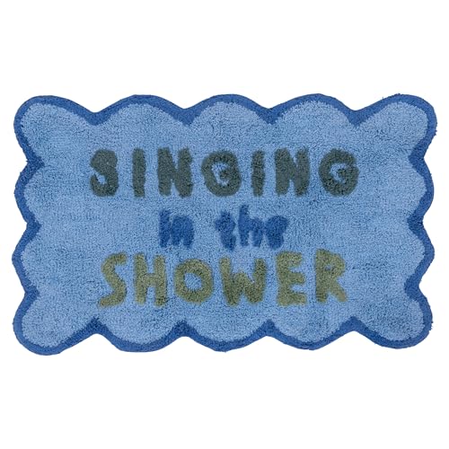 Tappeto Bagno 50x80 cm in Morbido Cotone, Decoro con Scritta, More Amor