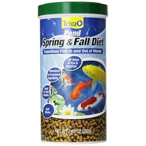 TetraPond Spring And Fall Diet 7.05 Ounces, Pond Fish Food, For Goldfish And Koi