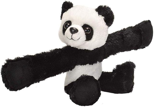 Wild Republic 19558 Huggers Soft Toy Slap Bracelet, Gifts for Kids, Panda Plush Toy 20 cm