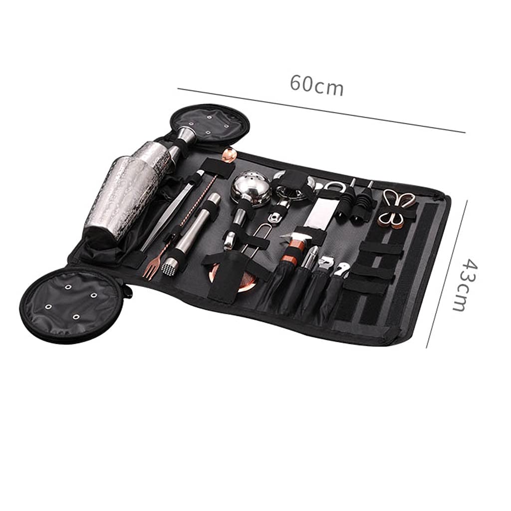 Shaker Bolsa de Almacenamiento de Nieve de Acero Inoxidable Kit de Herramientas Conjunto de cócteles Bar Barmender portátil