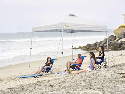 image for CROWN SHADES Pop up Canopy, Slant Leg Outside Canopy Top 9x9 ft, Base 