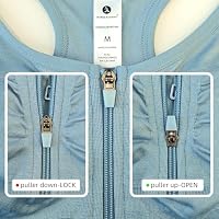 SPORME RUNNING Zip Front Sports Bra for Women - Medium Support Racerback Workout Bra with Removable Pads & Double Hooks（3PACKS — image 5