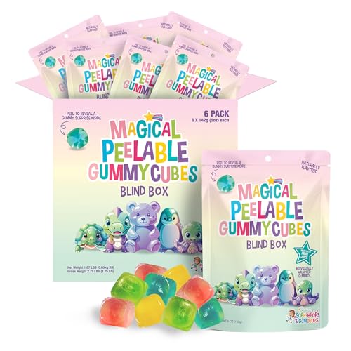 Cubos de gomita desmontables caja ciega 5 oz 6 piezas