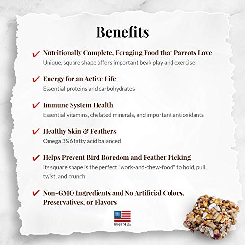 Lafeber's Fruit Delight Avi-Cakes Pet Bird Food, Made With Non-Gmo And Human-Grade Ingredients, For Parrots, 8 Oz #TOP2