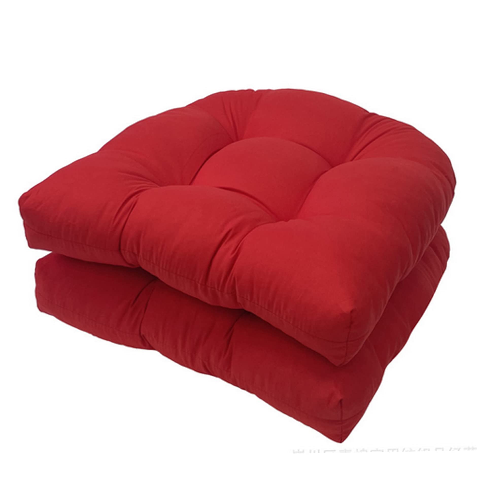 Coussin de siège extérieur 19x19 pour chaise en osier de jardin x2