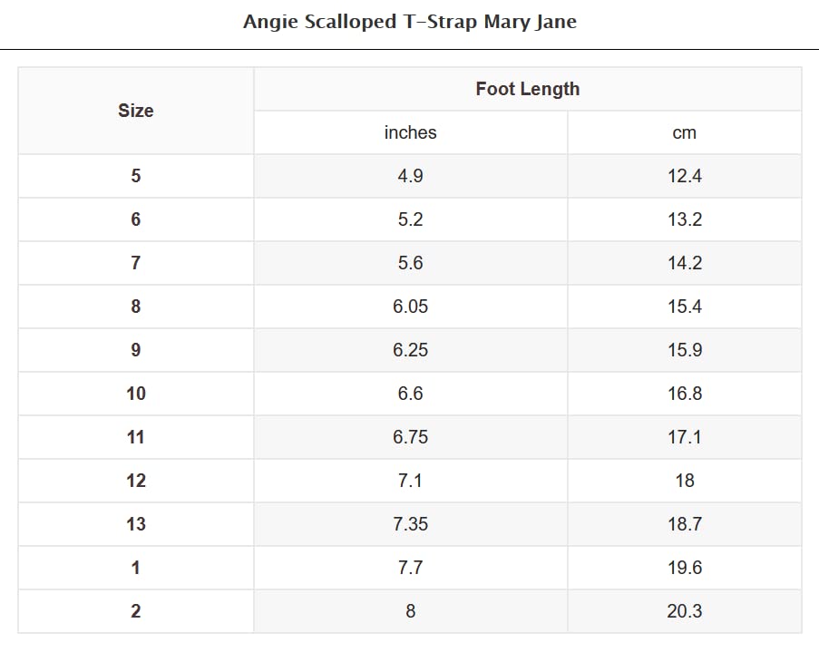 L'Amour Angie Scalloped T-Strap | Girl's Mary Jane Flat (Toddler/Little Kid)3