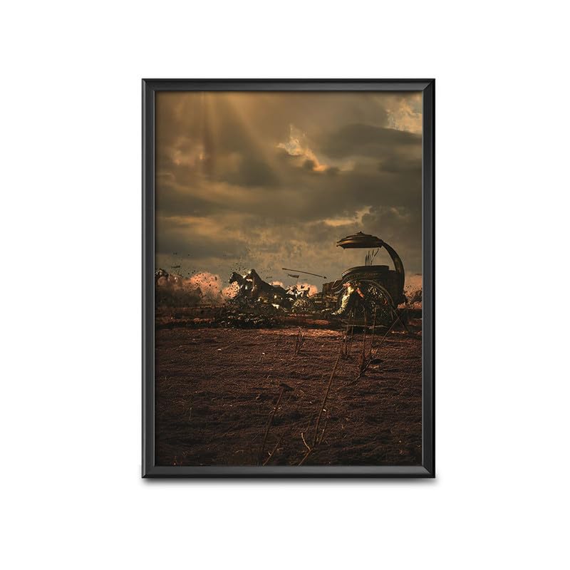 FRAME WALE BHAIYA Home Wall Decor Frames - Mahabharat Hindu Modern Art Wall Framed Paintings for Office, Dining, Living Room Decoration (8inchx12inch, Framing with Leminated Poster),FWBHINDI853