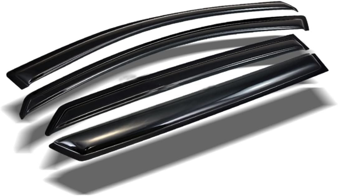 R&L Racing Window Deflector Sun/Rain/Wind Guards Smoke Window Visors 4P Set Compatible with 2007-2012 Kia Rondo