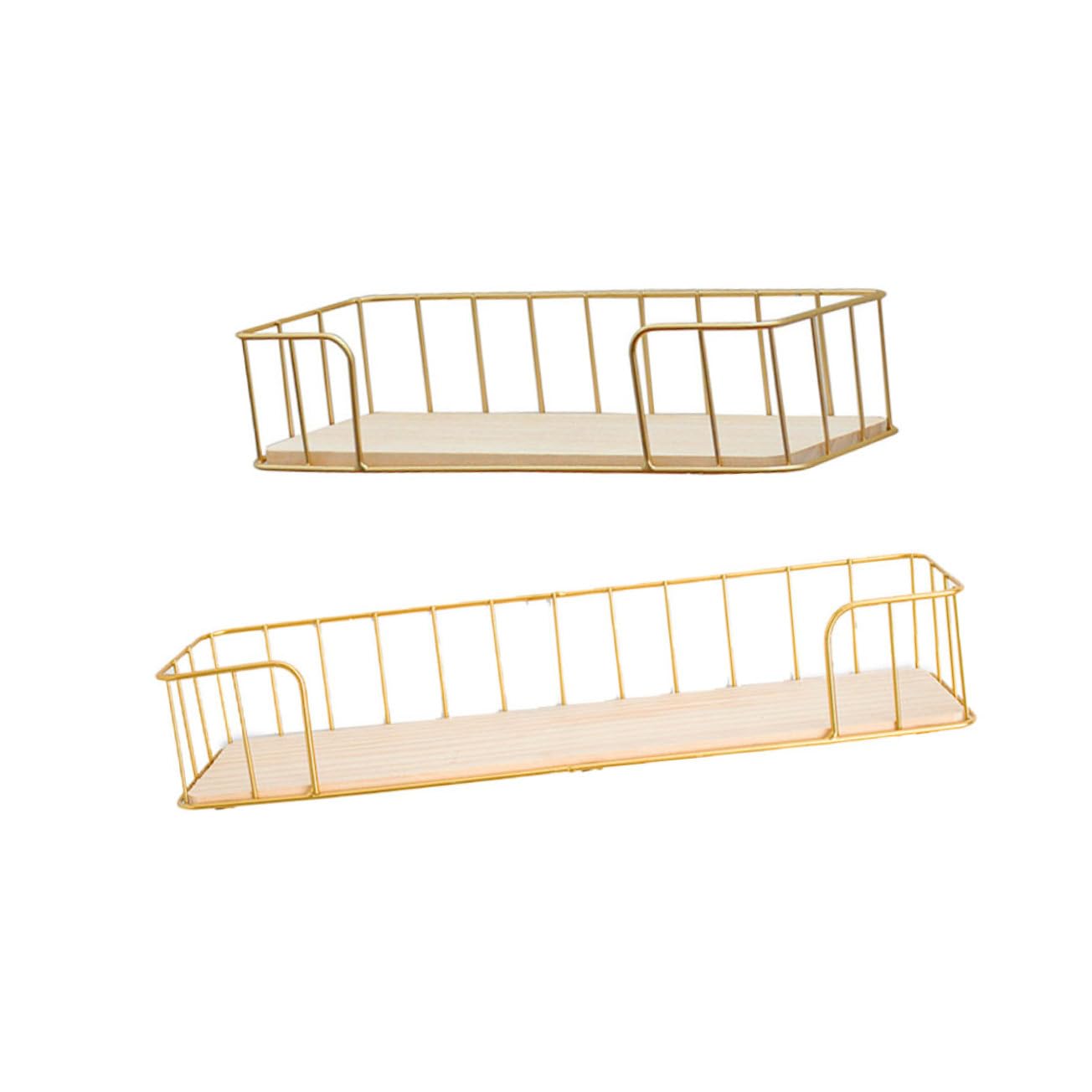 Support pour pots de fleurs suspendus rectangulaire Abaodam en lot de 2 pièces