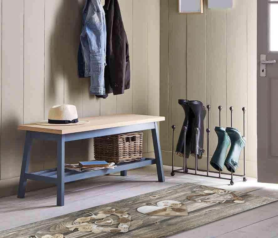 HomeLife Il Tappeto Cucina Non-Slip Lavabile In PVC, 100% Made In Italy